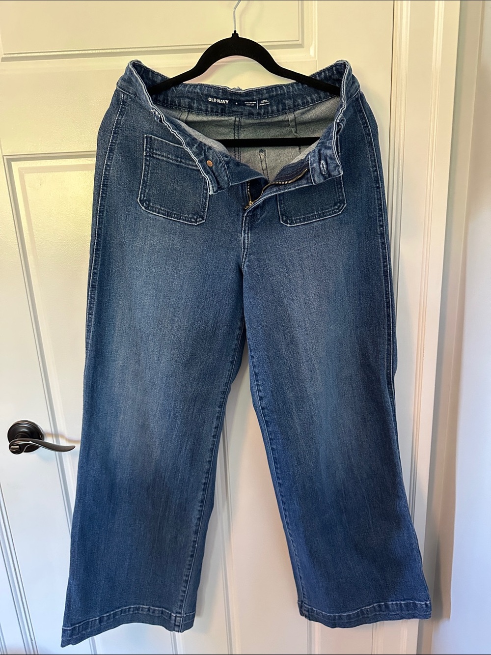 Old Navy Women's Medium Blue Wide-Leg Jeans